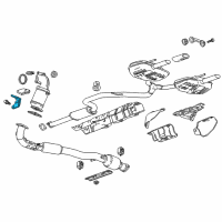 OEM 2014 Buick Regal Converter Brace Diagram - 12627138