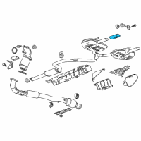 OEM Buick Tail Pipe Extension Diagram - 13255814
