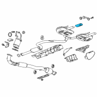 OEM 2017 Buick Regal Tail Pipe Extension Diagram - 13255814