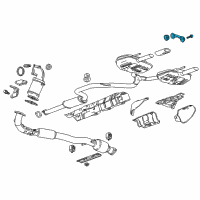 OEM 2018 Chevrolet Impala Center Pipe Hanger Diagram - 23289833