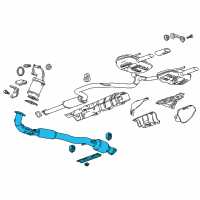 OEM Chevrolet Malibu Front Pipe Diagram - 39062986