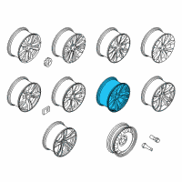 OEM BMW X6 Light Alloy Rim Ferricgrey Diagram - 36-11-7-846-791