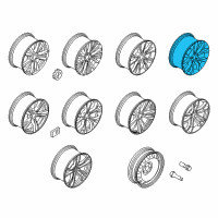 OEM 2015 BMW X5 Light Alloy Rim Diagram - 36-11-6-853-953