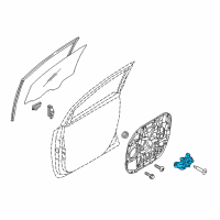 OEM 2016 Kia Sedona Motor Assembly-Front Power Diagram - 82450A9010