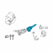 OEM 2010 Toyota Yaris Wiper Switch Diagram - 84652-12A30