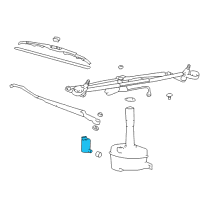 OEM Kia Optima Motor & Pump Assembly-Windshield Washer Diagram - 9851034000