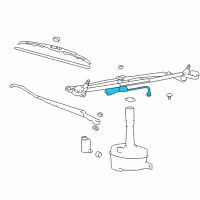 OEM 2005 Kia Optima Windshield Wiper Motor & Crank Arm Assembly Diagram - 981103C200