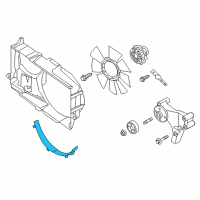 OEM 2021 Nissan Titan Shroud-Radiator, Lower Diagram - 21477-EZ31A