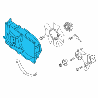 OEM Nissan Titan SHROUD-Upper Diagram - 21476-EZ30A