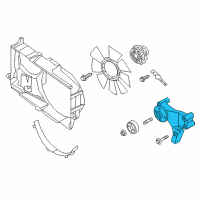 OEM 2020 Nissan Titan Bracket-Fan PULLY Diagram - 21046-1LA0A