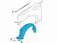 OEM Toyota GR86 Fender Liner Diagram - SU003-09278