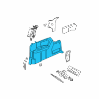 OEM Chrysler Town & Country Panel-Quarter Trim Diagram - 5RV97BD1AB