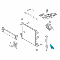 OEM 2021 Lexus LC500 Reserve Tank Assembly, R Diagram - 16470-38060