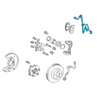 OEM Toyota Mirai Front Speed Sensor Diagram - 89542-12080