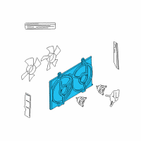 OEM 2000 Nissan Maxima SHROUD Assembly Diagram - 21483-4U100