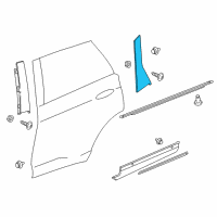 OEM 2017 Lincoln MKX Applique Diagram - FA1Z-58255A34-AF