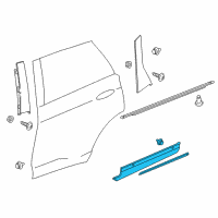 OEM 2017 Lincoln MKX Lower Molding Diagram - FA1Z-5825557-CA