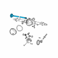 OEM Dodge Ram 3500 Rear Axle Shaft Diagram - 5086775AB