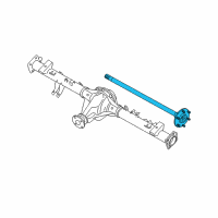 OEM 2009 Nissan Xterra Shaft Rear Axle Diagram - 38162-EB10D