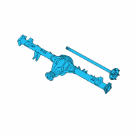 OEM 2007 Nissan Xterra Rear Axle Assembly, W/O Brake Diagram - 43003-9CL0B