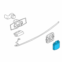 OEM 2019 Infiniti QX50 Side Obstacle Warning Sensor Assembly Diagram - 284K0-5RA0A