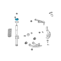 OEM Jeep Liberty Mount-Shock Upper Diagram - 52109950AC