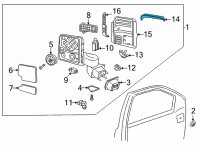 OEM 2022 Chevrolet Silverado 2500 HD Upper Cover Diagram - 84468911
