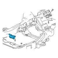 OEM GMC Sierra 1500 Transmission Mount Diagram - 84462949