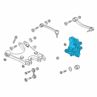 OEM BMW M5 Wheel Carrier, Rear Right Diagram - 33-32-2-284-142