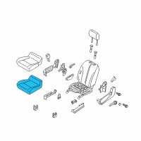 OEM 2016 Chevrolet City Express Seat Cushion Pad Diagram - 19317568