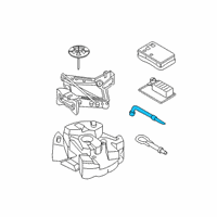 OEM Lincoln Lug Wrench Diagram - CP9Z-17032-A