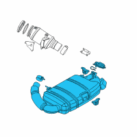 OEM 2014 BMW i8 Rear Exhaust Flap Muffler Diagram - 18-30-8-608-167