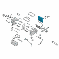 OEM 2018 Kia Stinger Evaporator Core Assembly Diagram - 97139J5000