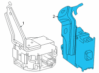 OEM 2022 Lexus NX450h+ CONTROLLER, VEHICLE Diagram - 86572-78080