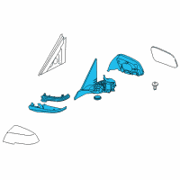 OEM 2014 BMW X1 Heated Outside Mirror, Left Diagram - 51-16-7-307-155