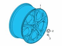 OEM 2021 Chevrolet Corvette Wheel Diagram - 84723820