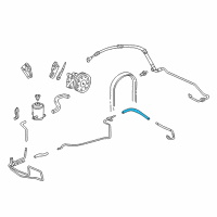 OEM 2007 Honda Accord Hose, Power Steering Return Diagram - 53734-SDB-A01