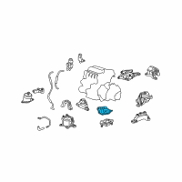 OEM 2012 Honda Accord Bracket, Transmission Mounting (Lower) Diagram - 50650-TA0-A12