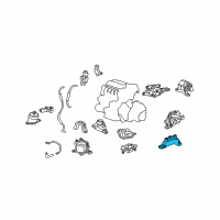 OEM 2012 Acura TSX Bracket, Transmission Mountingbase (Upper) Diagram - 50675-TA0-A10