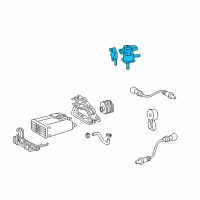 OEM Toyota Vacuum Valve Diagram - 25860-0V140