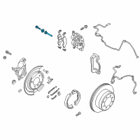 OEM 2012 Ford F-350 Super Duty Caliper Retainer Kit Diagram - DC3Z-2C150-A