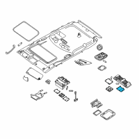 OEM 2018 Nissan Titan Lamp Assembly-Map Diagram - 26466-EA000