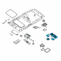 OEM 2010 Nissan Pathfinder Lamp Assy-Personal Diagram - 26460-EA000