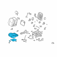 OEM 2010 Toyota Matrix Cushion Assembly Diagram - 71001-0ZY60-B0