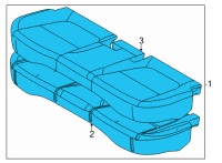 OEM 2022 Kia Seltos CUSHION ASSY-RR SEAT Diagram - 89100Q5000A7B