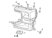 OEM Ford F-250 Super Duty Ballast Screw Diagram - -W715133-S901
