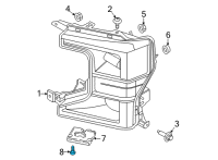 OEM 2022 Ford F-250 Super Duty Ballast Screw Diagram - -W715133-S901