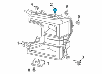 OEM 2010 Ford Expedition Headlamp Screw Diagram - -W703277-S900