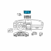 OEM Chrysler Air Conditioner And Heater Control Diagram - 55111871AE