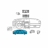 OEM 2007 Dodge Charger Cluster-Instrument Panel Diagram - 5172062AE